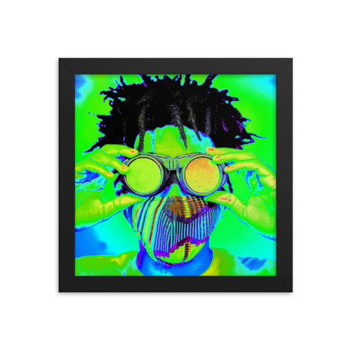 Framed poster