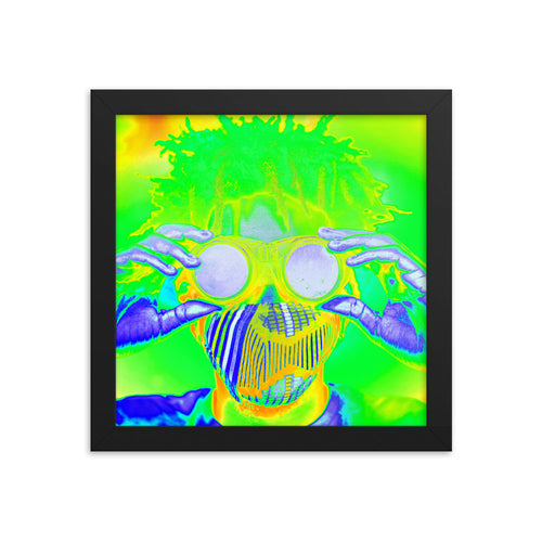 Framed poster