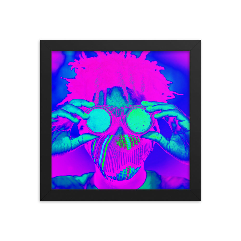 Framed poster