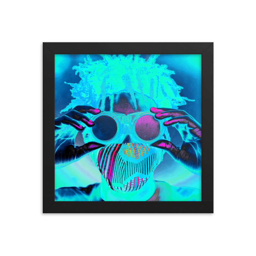 Framed poster
