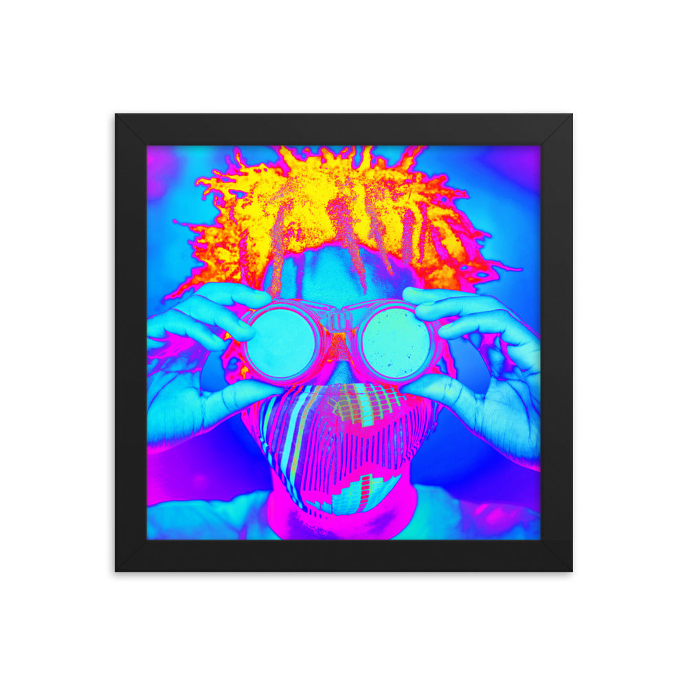 Framed poster
