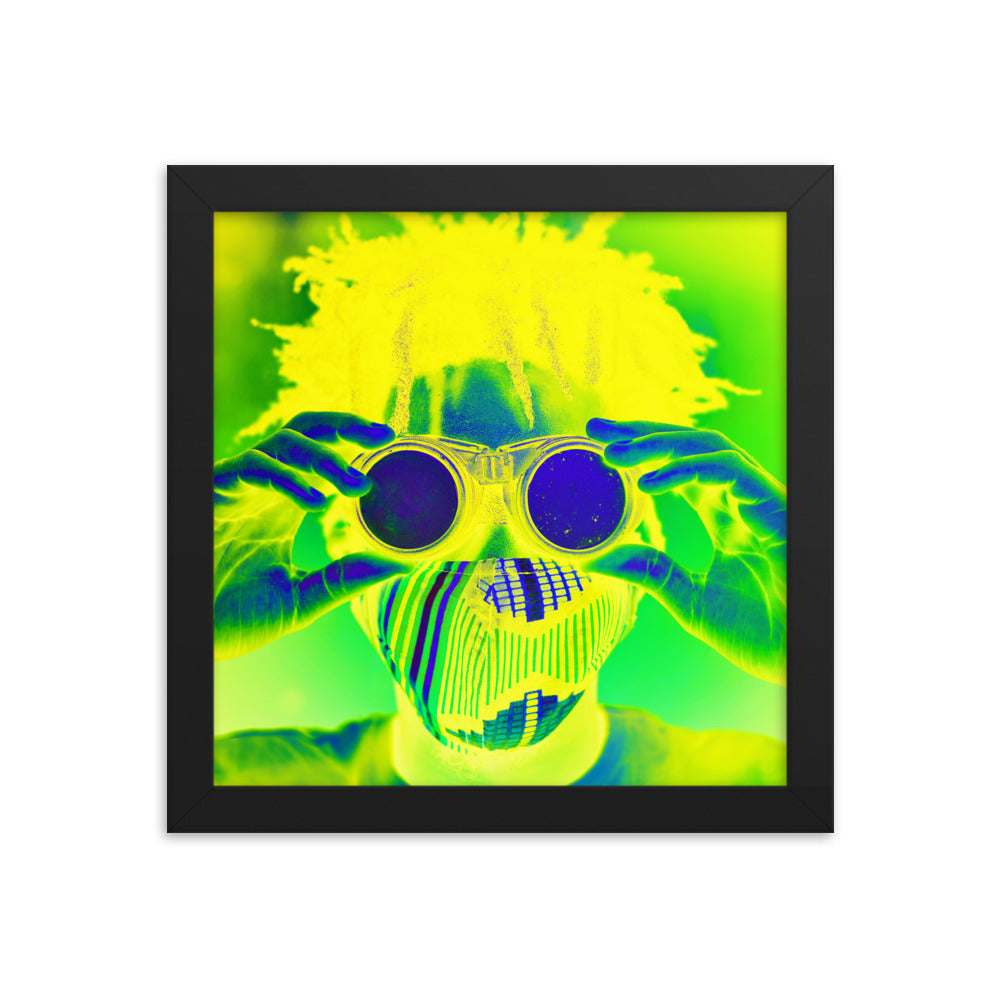 Framed poster