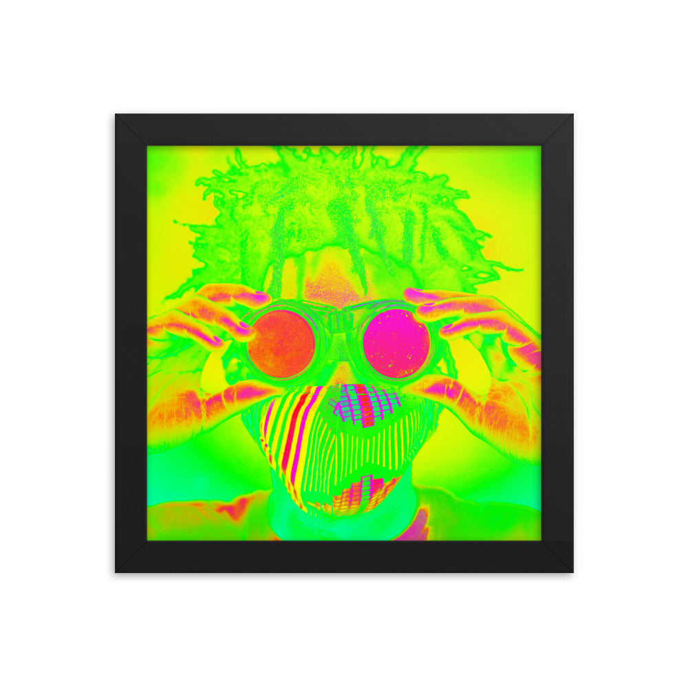 Framed poster
