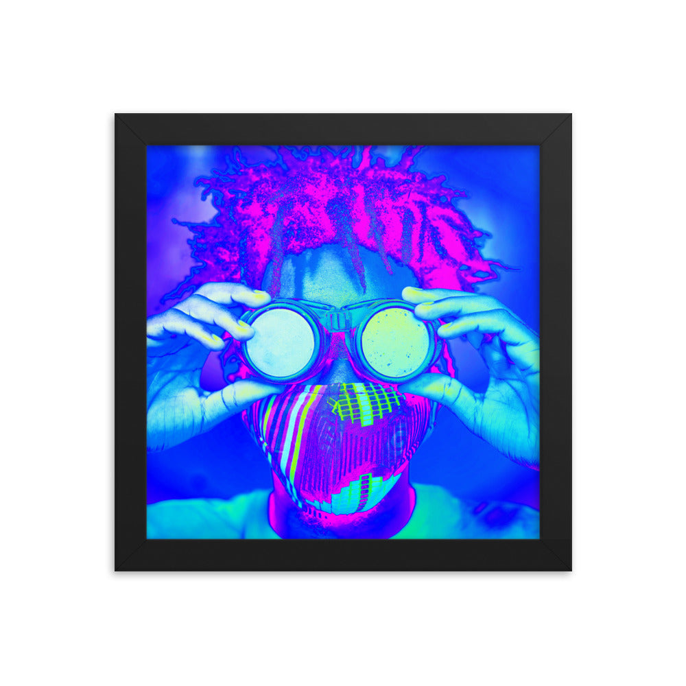 Framed poster