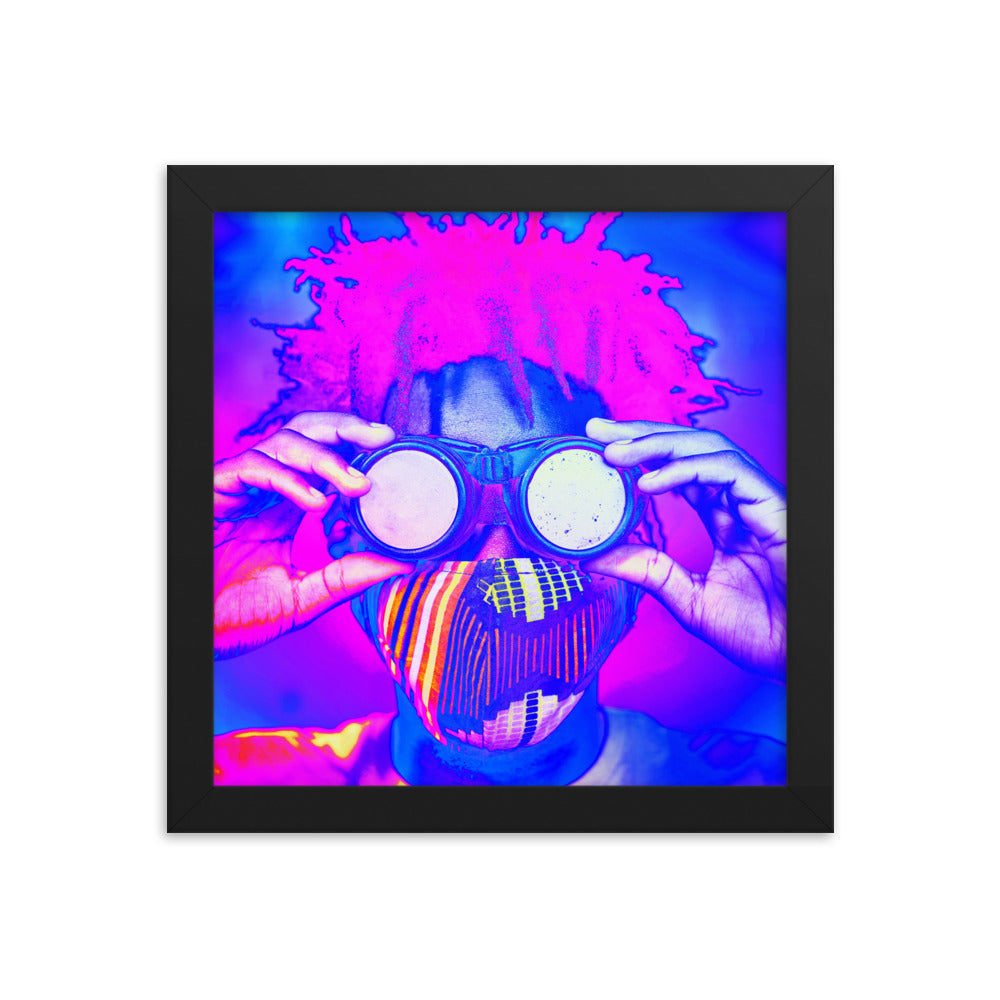 Framed poster