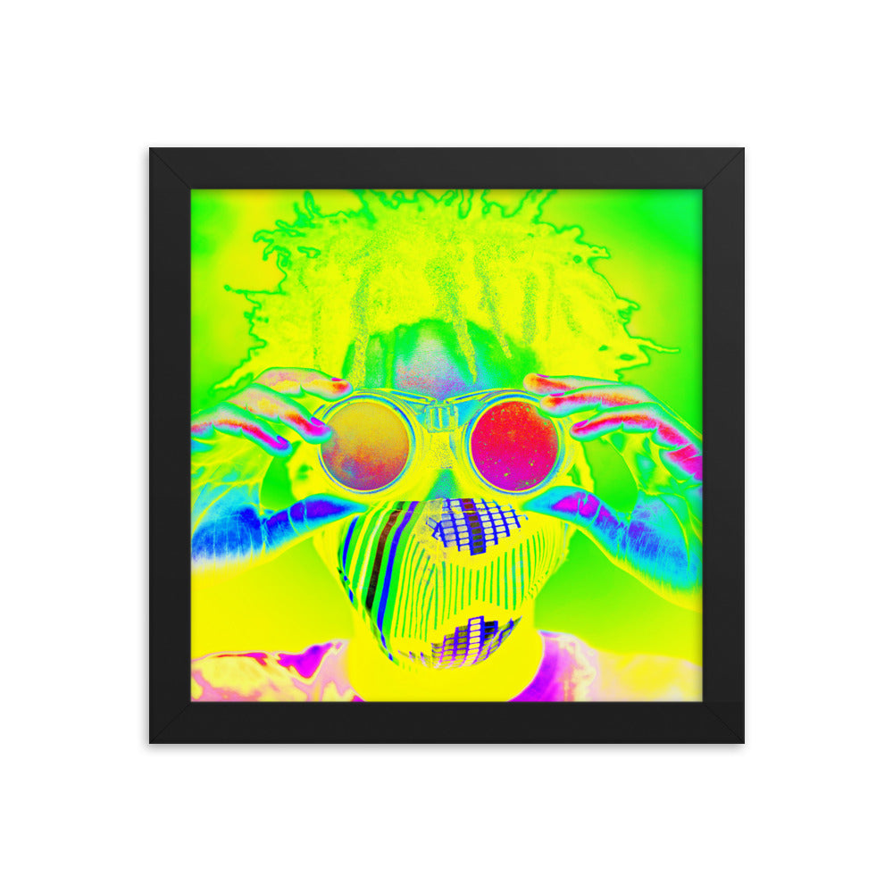 Framed poster