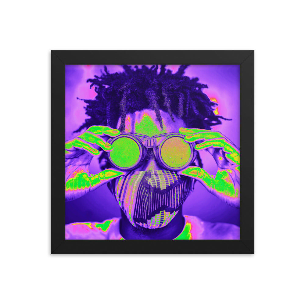 Framed poster