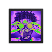 Framed poster