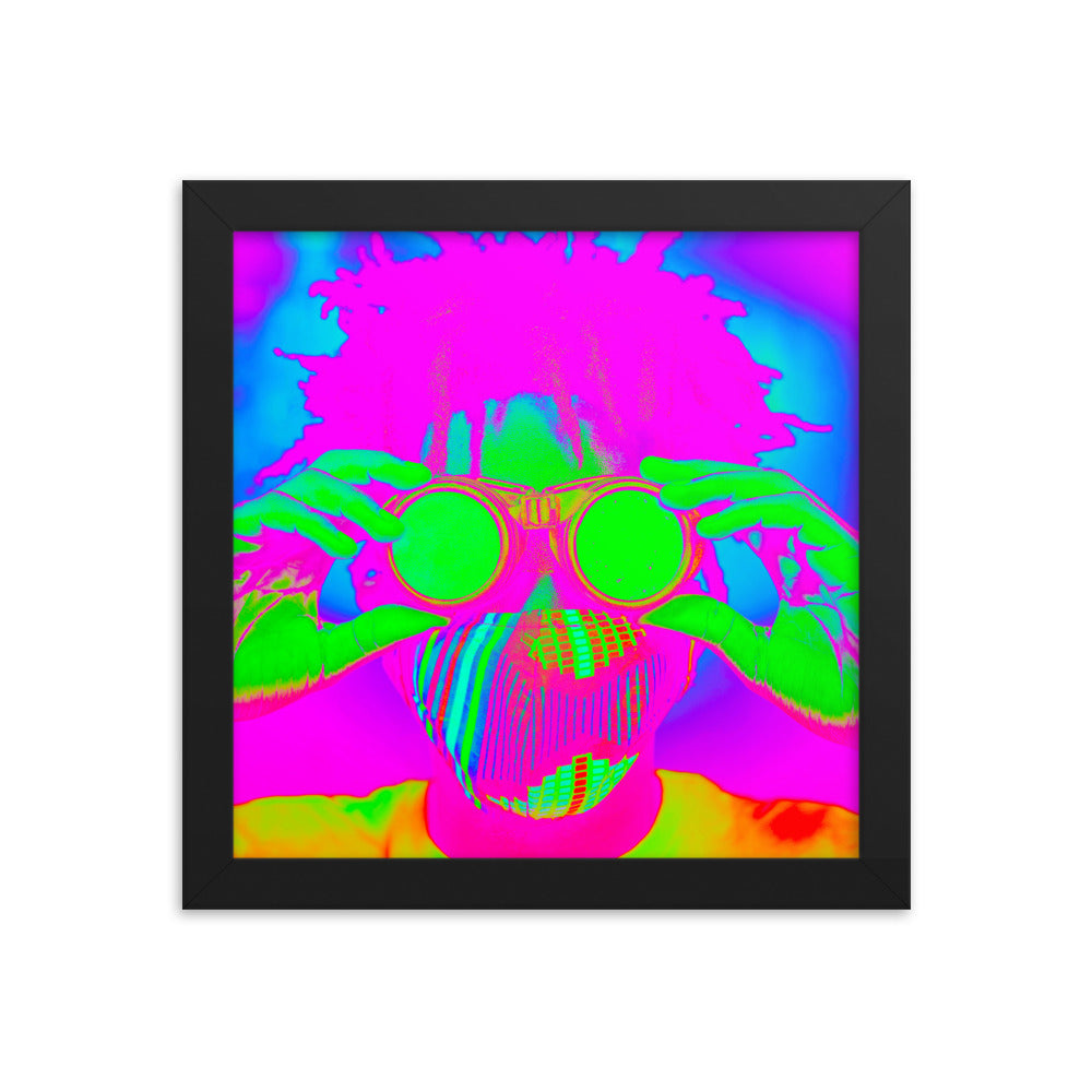 Framed poster