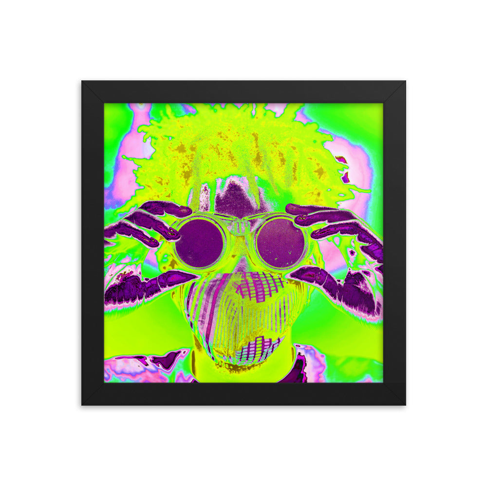 Framed poster