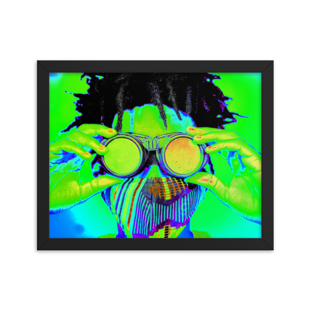 Framed poster
