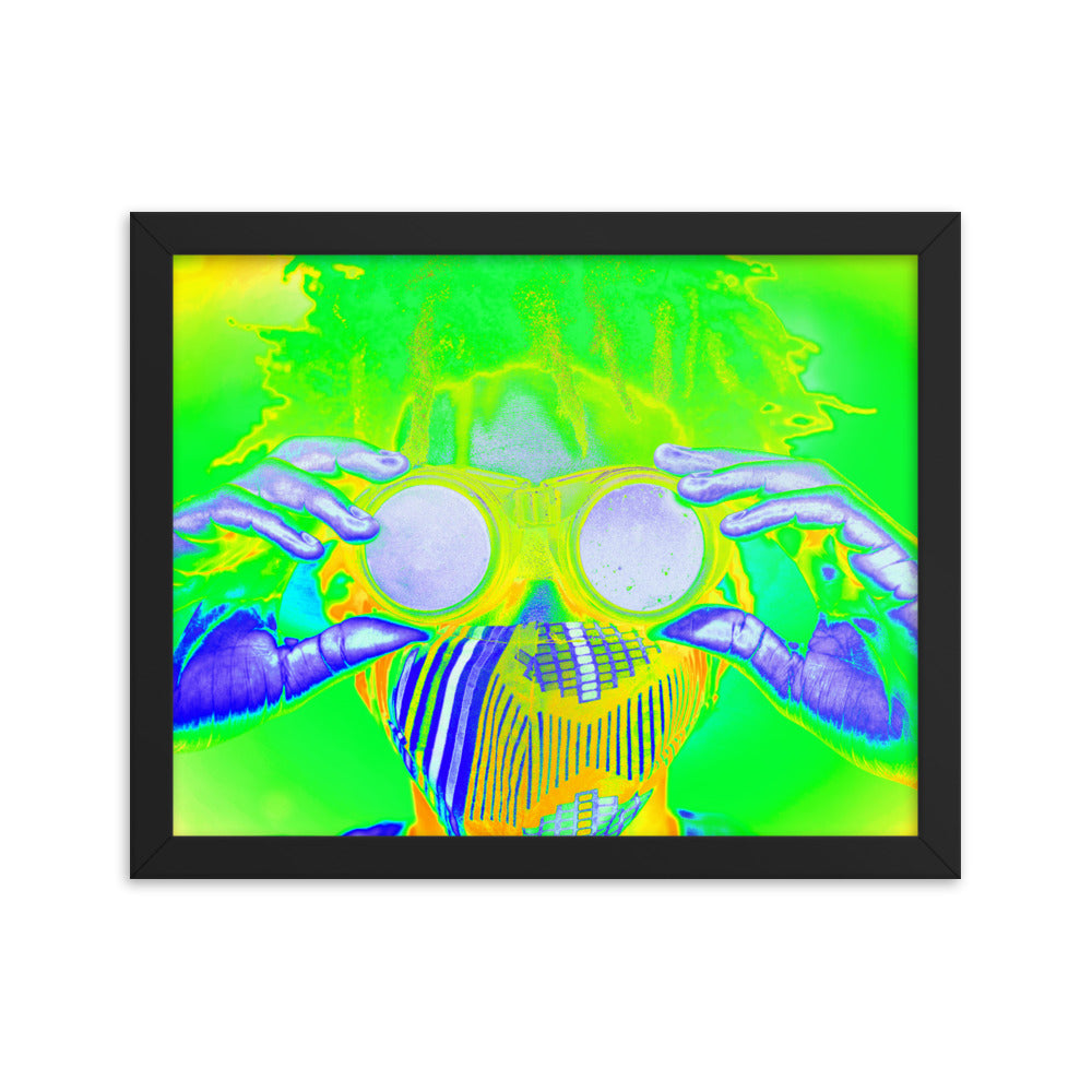 Framed poster