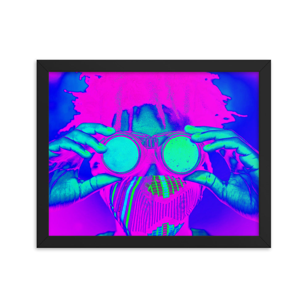Framed poster