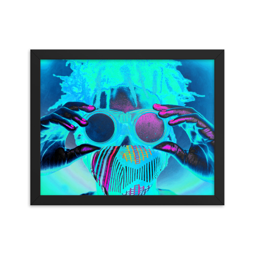 Framed poster