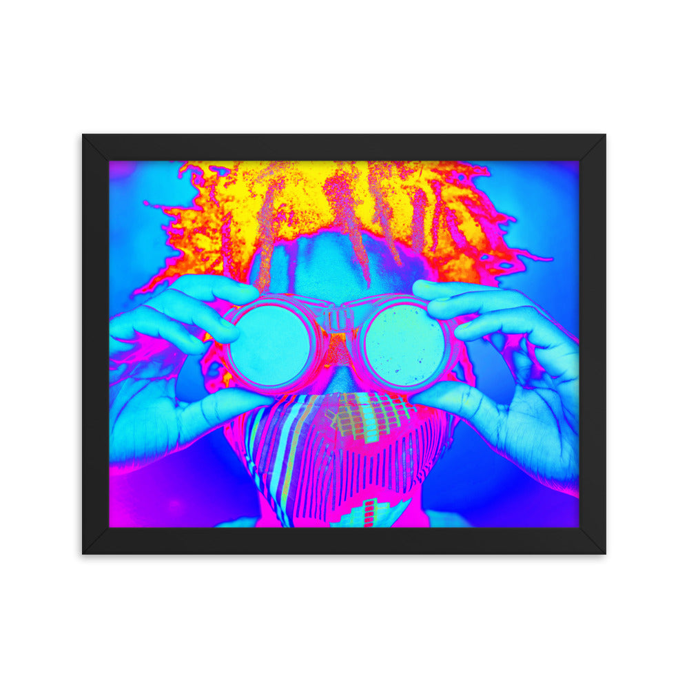 Framed poster