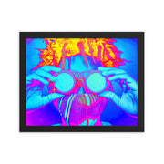 Framed poster