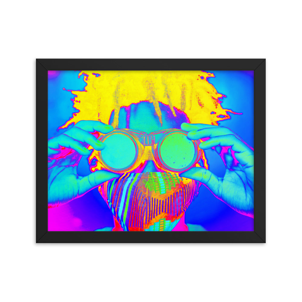 Framed poster