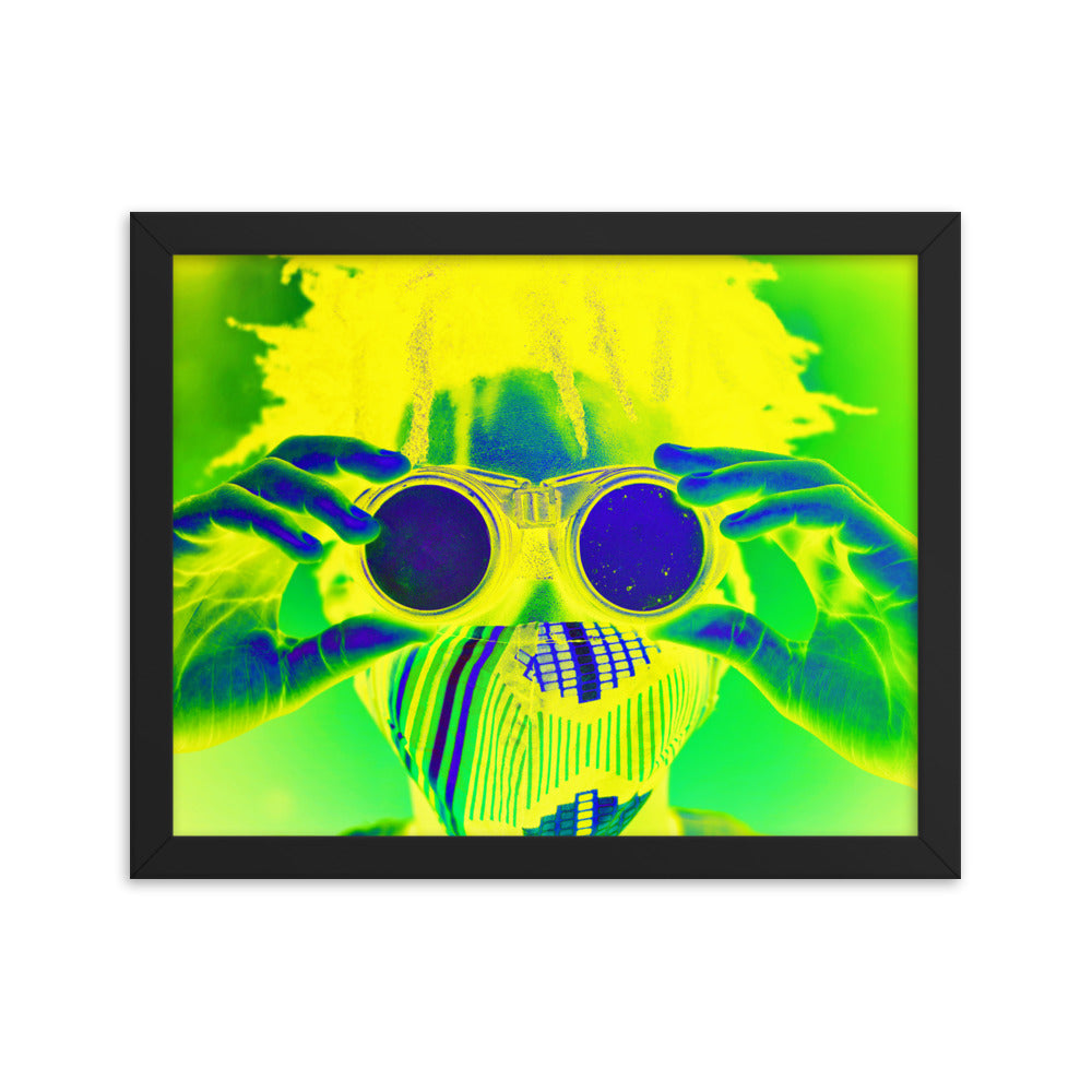 Framed poster