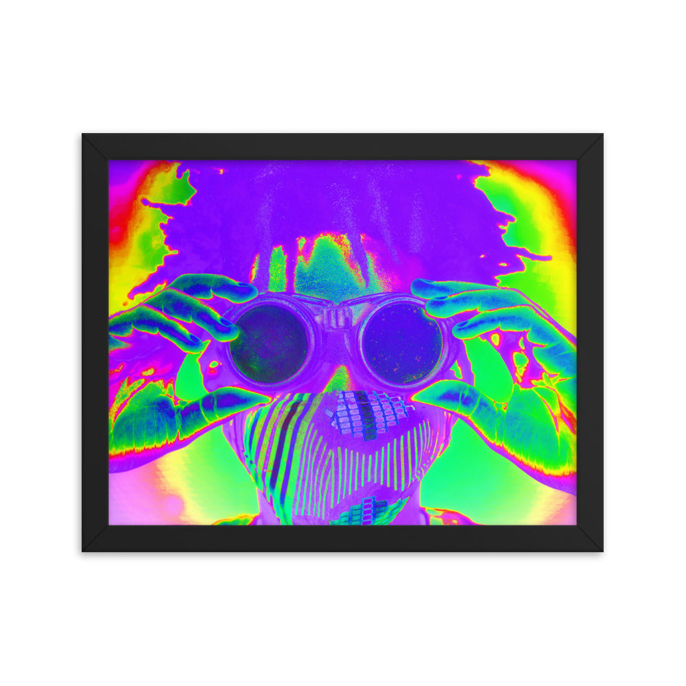 Framed poster