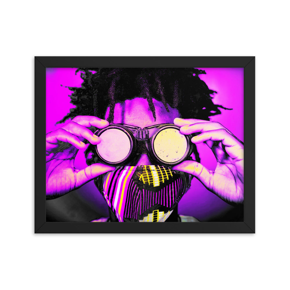 Framed poster