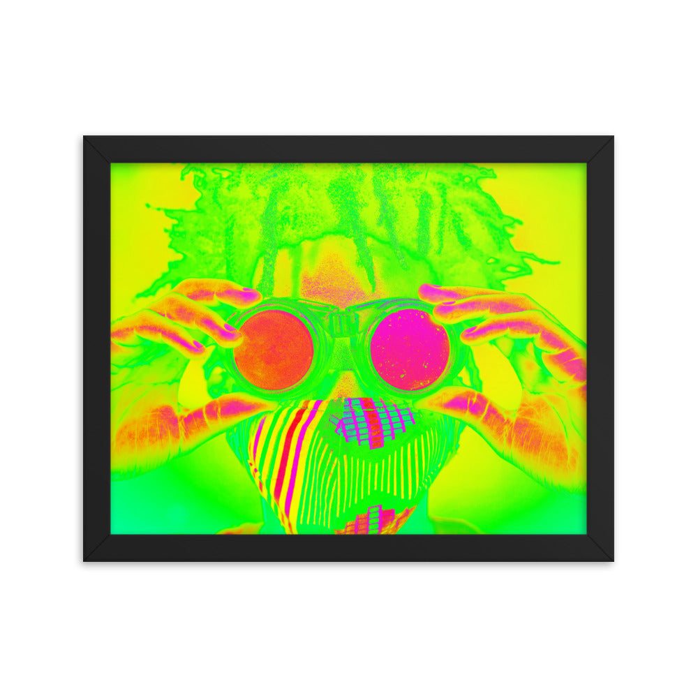 Framed poster