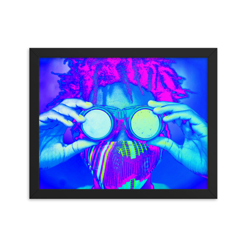 Framed poster