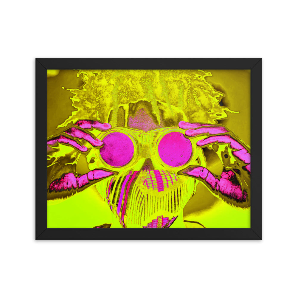 Framed poster