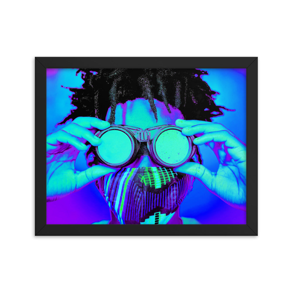 Framed poster