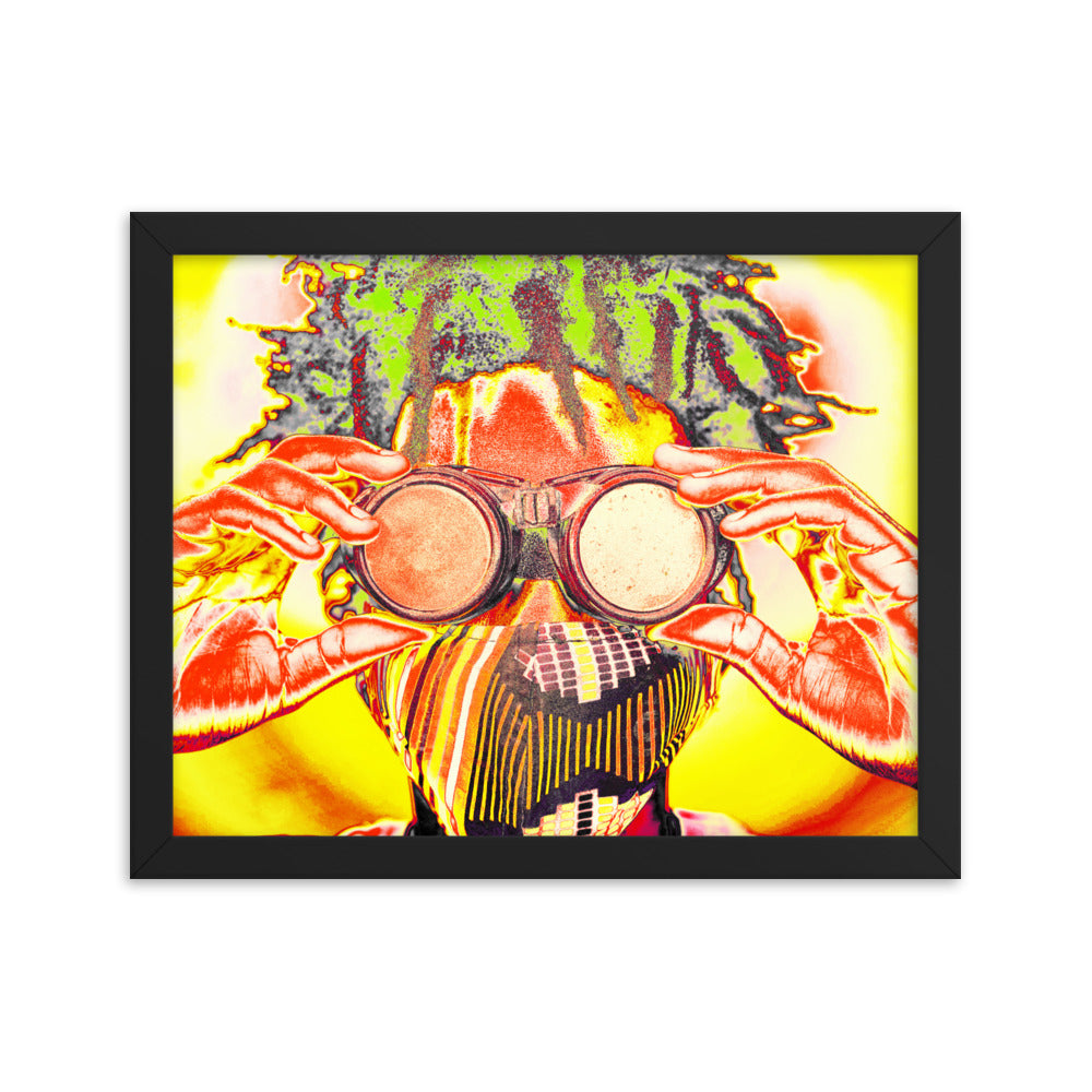 Framed poster