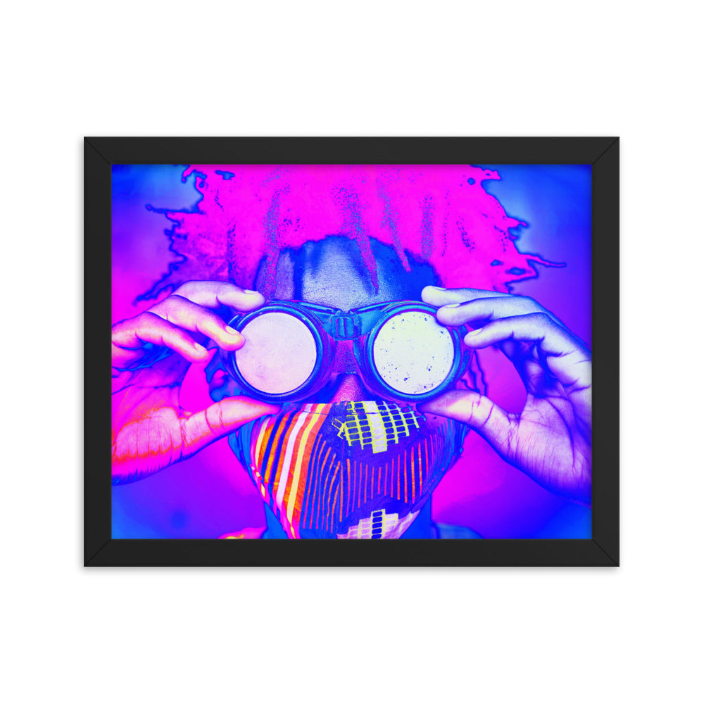 Framed poster