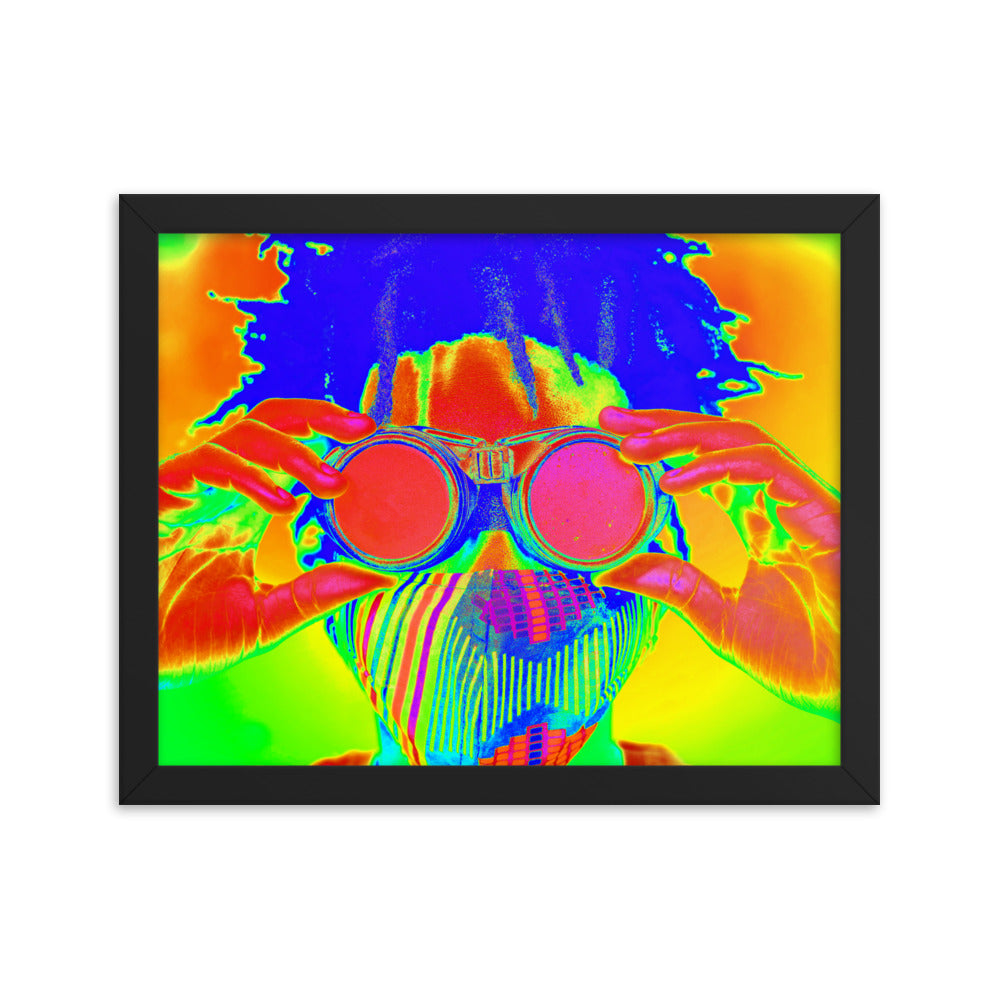 Framed poster