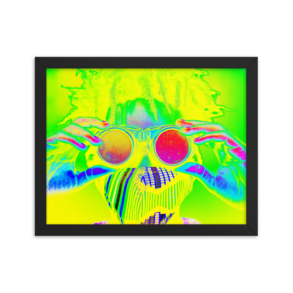 Framed poster