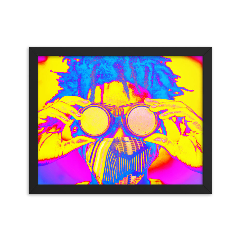 Framed poster