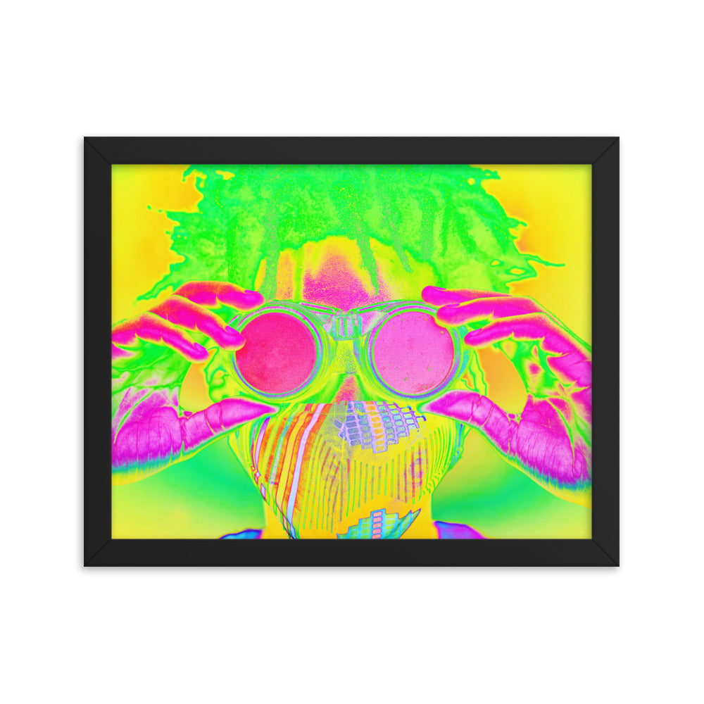 Framed poster