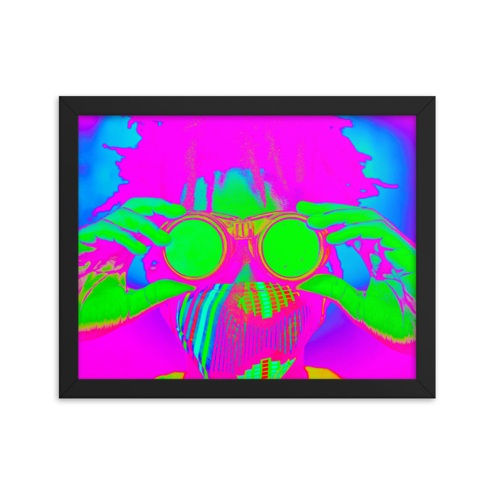 Framed poster