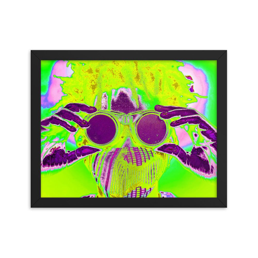 Framed poster