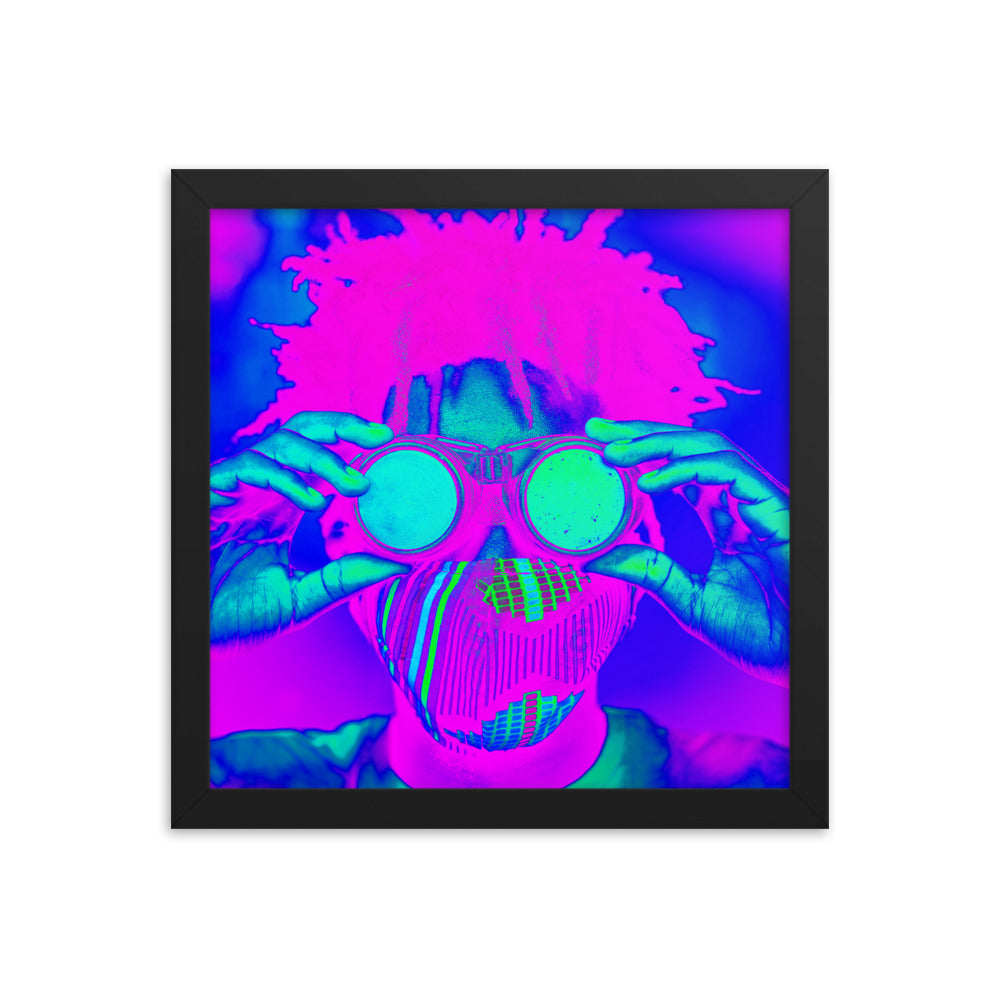 Framed poster