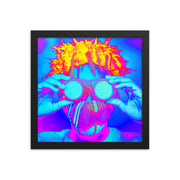 Framed poster