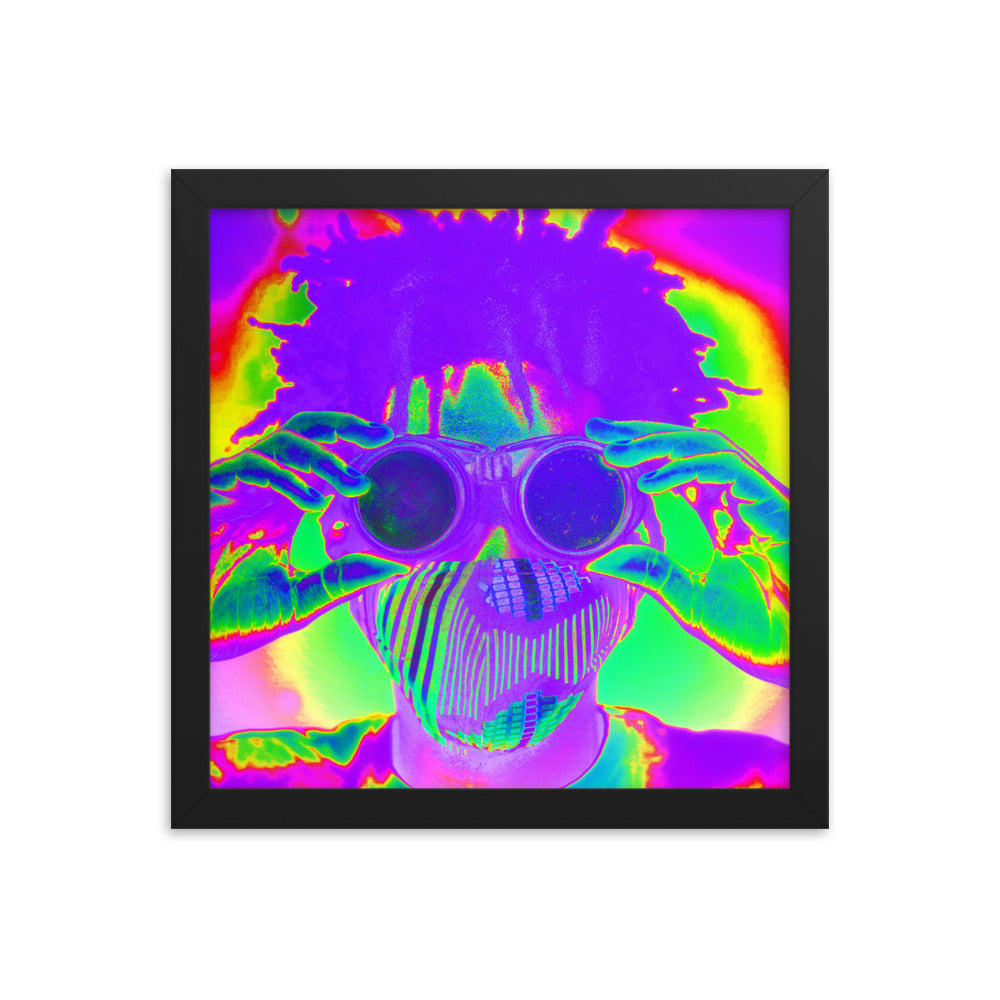Framed poster