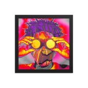 Framed poster