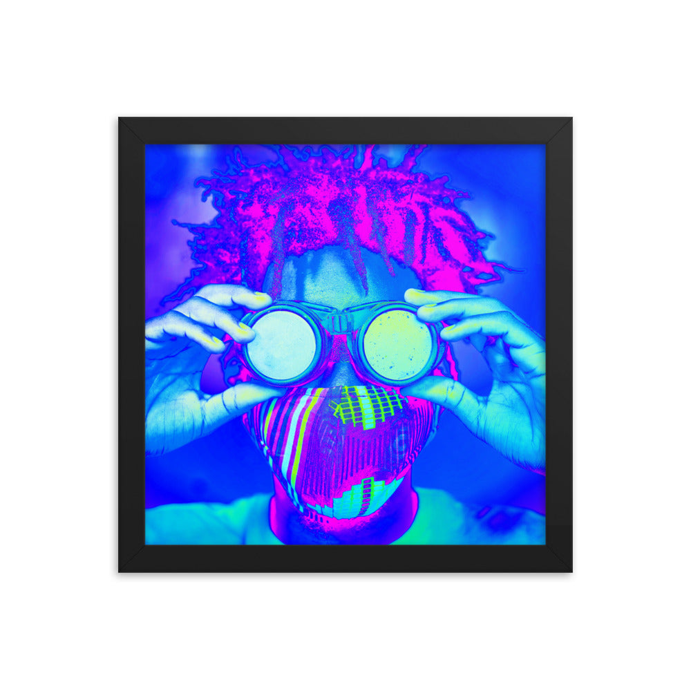 Framed poster