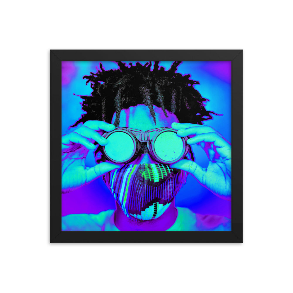 Framed poster