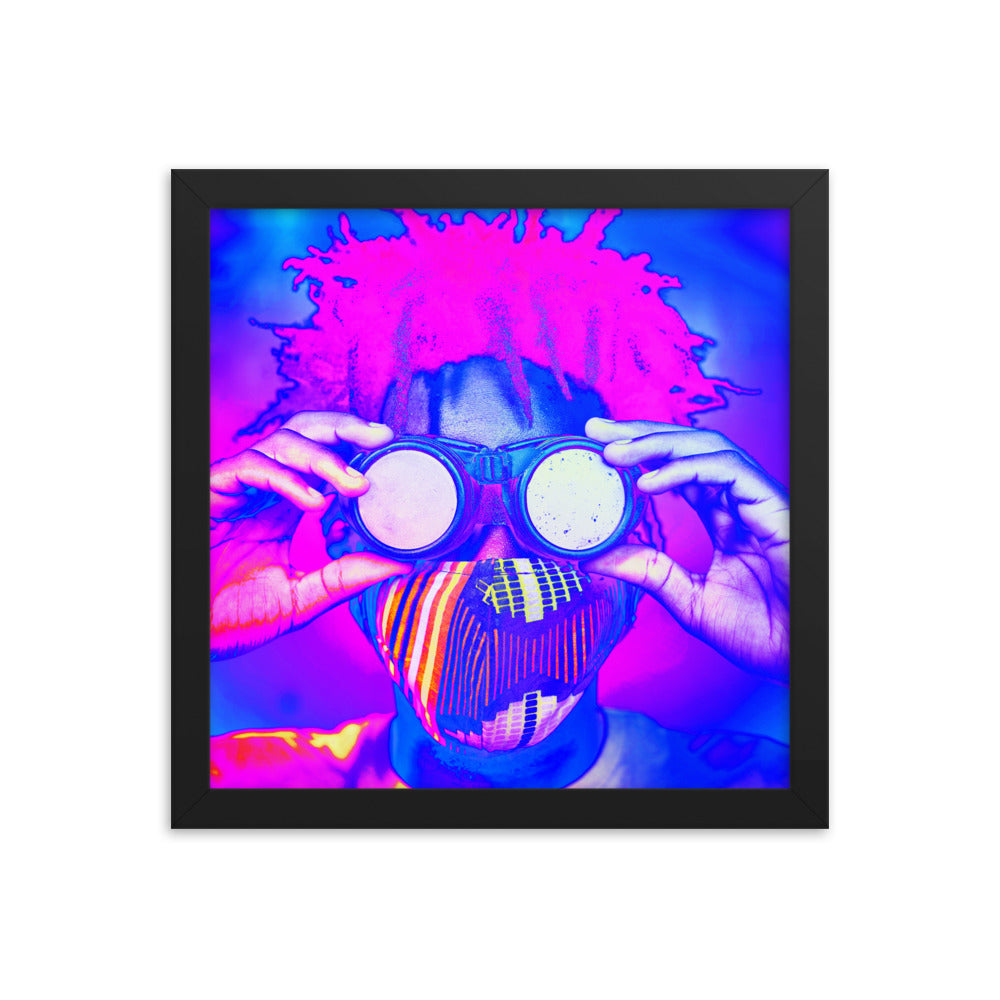 Framed poster