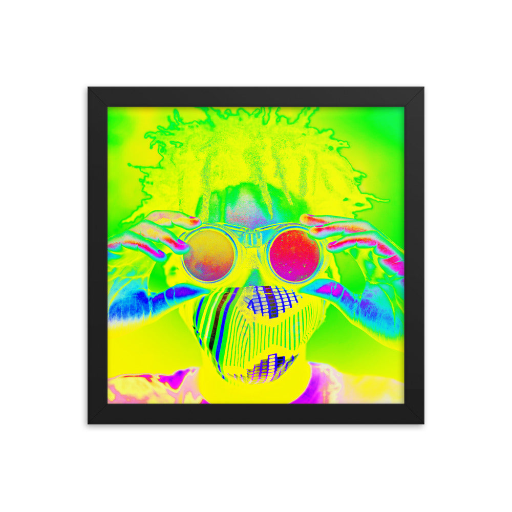 Framed poster
