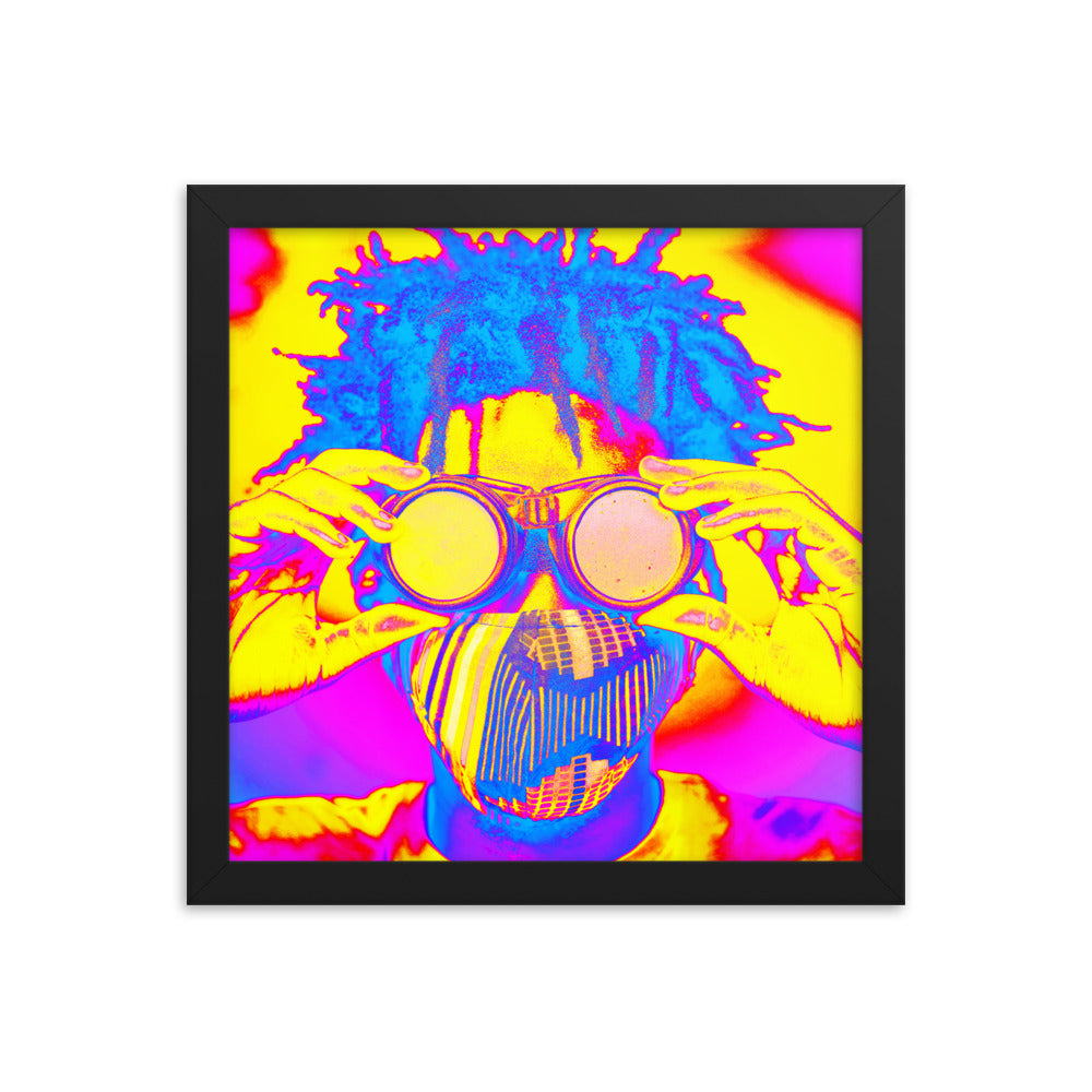 Framed poster