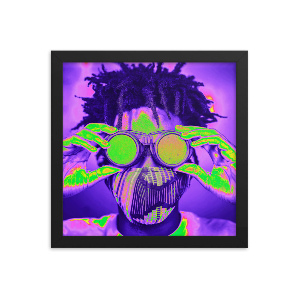 Framed poster