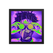 Framed poster