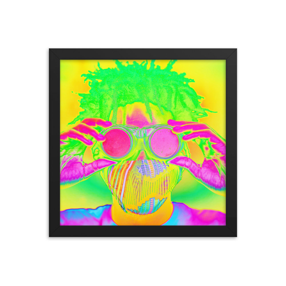 Framed poster