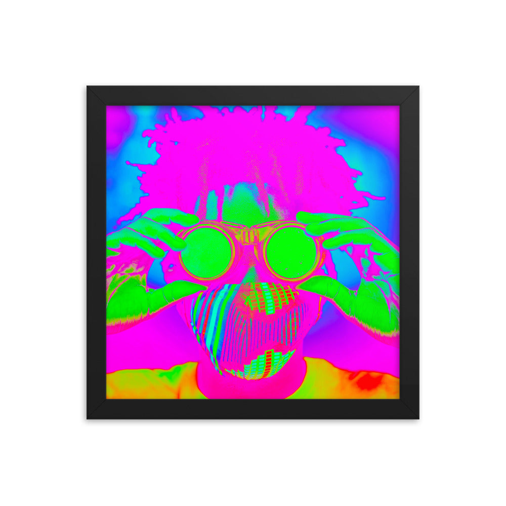 Framed poster
