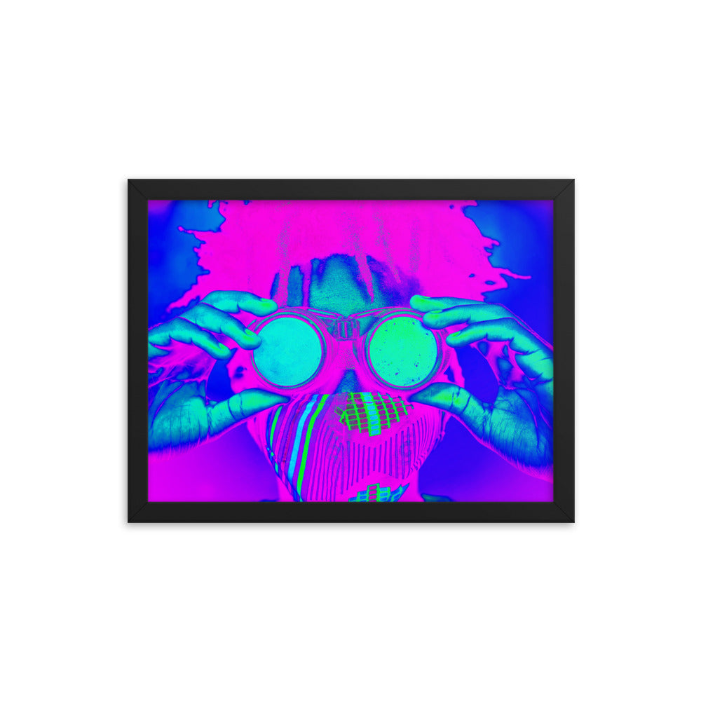 Framed poster